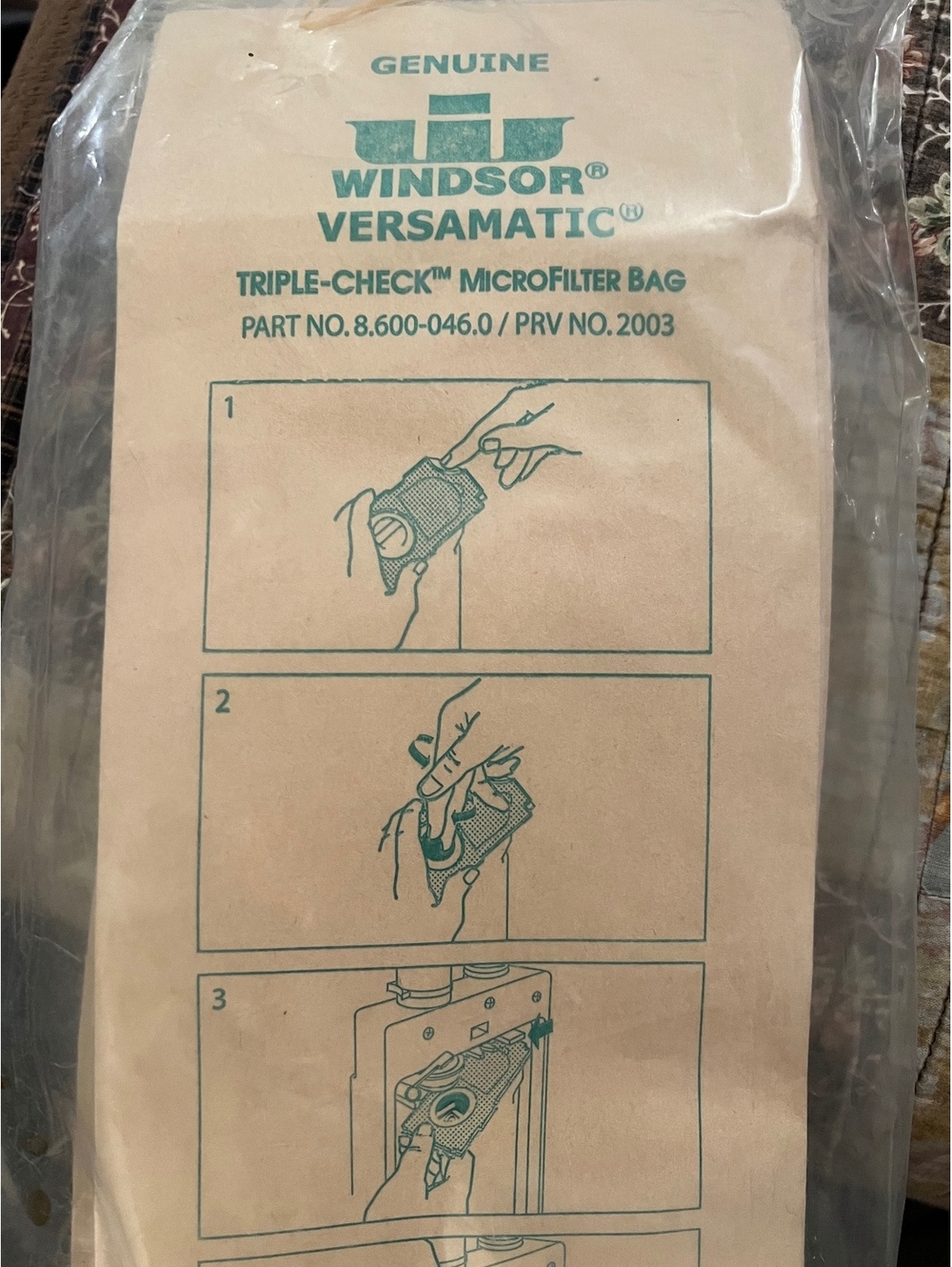 Genuine Windsor Windsormatic Triple-Check microfiltration bags